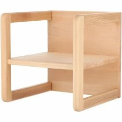 qeeboo shop 18 Jan Kurtz HUGO Kindersessel/-tisch - 35x29x33 Cm - Natur