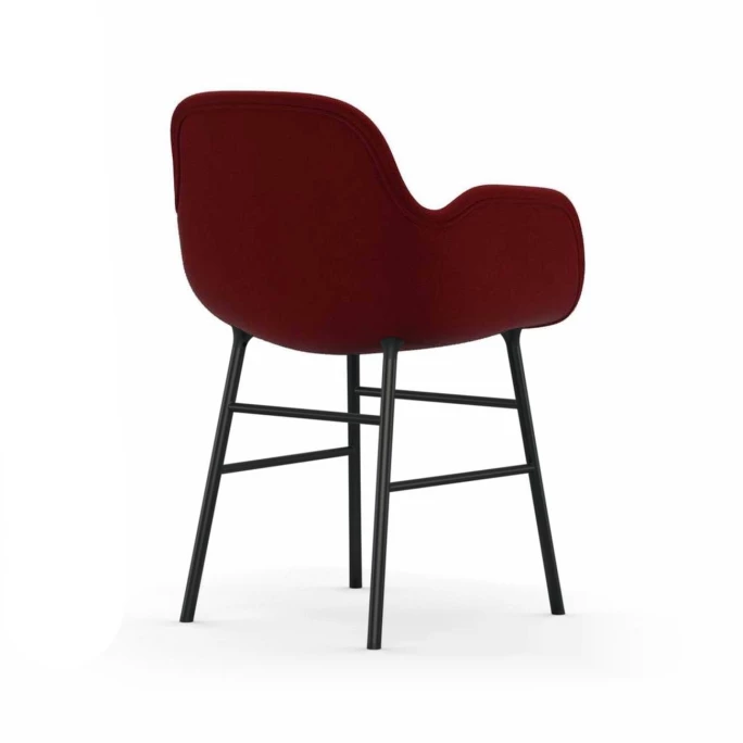 Normann Copenhagen Normann Form Black Lehnstuhl Textil-gepolstert Breeze Fusion - H 80 X B 56 X T 52 Cm - Red 4401 3 Normann Copenhagen Normann Form Black Lehnstuhl Textil-gepolstert Breeze Fusion - H 80 X B 56 X T 52 Cm - Red 4401 – Bild 3