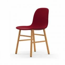 Normann Copenhagen Normann Form Oak Stuhl Textil-gepolstert Fame - H 80 X B 48 X T 52 Cm - Red 64089