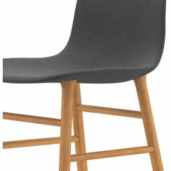 Normann Copenhagen Normann Form Oak Stuhl Textil-gepolstert Steelcut Trio - H 80 X B 48 X T 52 Cm - Dark Grey 153 -qeeboo shop unnamed file 790