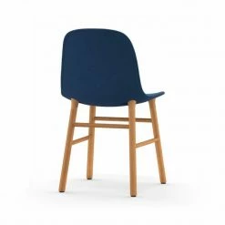 Normann Copenhagen Normann Form Oak Stuhl Textil-gepolstert Steelcut Trio - H 80 X B 48 X T 52 Cm - Blue 753 -qeeboo shop unnamed file 793