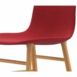 Normann Copenhagen Normann Form Oak Stuhl Textil-gepolstert Steelcut Trio - H 80 X B 48 X T 52 Cm - Red 553 -qeeboo shop unnamed file 798