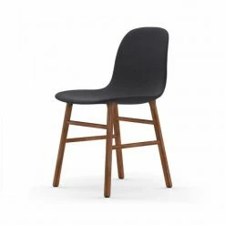 Normann Copenhagen Normann Form Walnut Stuhl Textil-gepolstert Fame - H 80 X B 48 X T 52 Cm - Dark Grey 60019