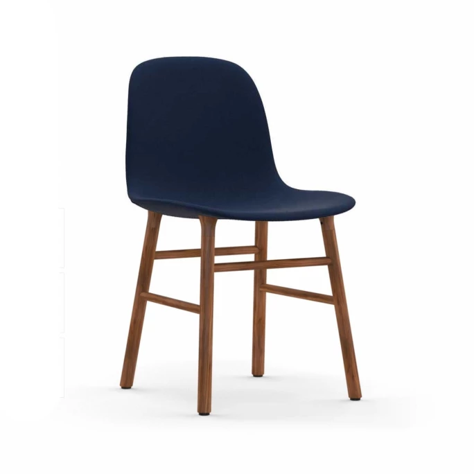 Normann Form Walnut Stuhl Textil-gepolstert fame - H 80 x B 48 x T 52 cm - blue 66071 Normann Copenhagen Normann Form Walnut Stuhl Textil-gepolstert Fame - H 80 X B 48 X T 52 Cm - Blue 66071 -qeeboo shop unnamed file 825