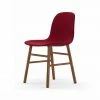 Normann Copenhagen Normann Form Walnut Stuhl Textil-gepolstert Fame - H 80 X B 48 X T 52 Cm - Red 64089