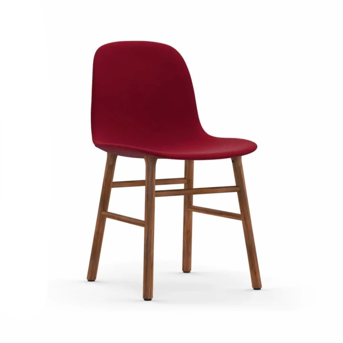 Normann Form Walnut Stuhl Textil-gepolstert fame - H 80 x B 48 x T 52 cm - red 64089 Normann Copenhagen Normann Form Walnut Stuhl Textil-gepolstert Fame - H 80 X B 48 X T 52 Cm - Red 64089 -qeeboo shop unnamed file 834