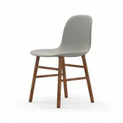 Normann Copenhagen Normann Form Walnut Stuhl Textil-gepolstert Steelcut Trio - H 80 X B 48 X T 52 Cm - White
