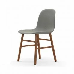 Normann Copenhagen Normann Form Walnut Stuhl Textil-gepolstert Steelcut Trio - H 80 X B 48 X T 52 Cm - Grey 113