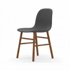 Normann Copenhagen Normann Form Walnut Stuhl Textil-gepolstert Steelcut Trio - H 80 X B 48 X T 52 Cm - Dark Grey 153