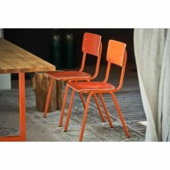 Jan Kurtz ZERO Stuhl Mit Sitzfläche Aus Laminat - 82x43x51 Cm - Orange/orange -qeeboo shop unnamed file 89